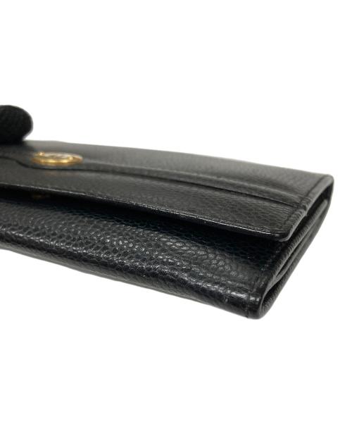 Christian Dior（クリスチャン ディオール）Christian Dior (クリスチャン ディオール) がま口小銭入れ長財布 ブラック サイズ:実寸サイズにご確認ください。の古着・服飾アイテム