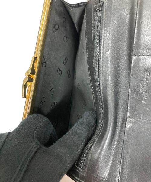 Christian Dior（クリスチャン ディオール）Christian Dior (クリスチャン ディオール) がま口小銭入れ長財布 ブラック サイズ:実寸サイズにご確認ください。の古着・服飾アイテム