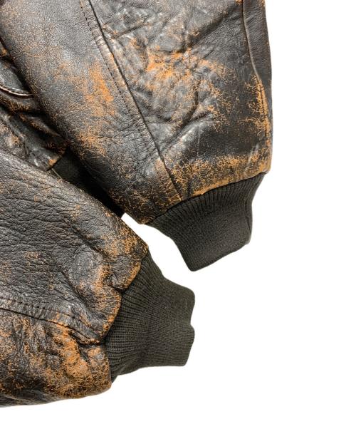 AVIREX（アヴィレックス）AVIREX (アヴィレックス) レザージャケット  ブラウン サイズ:Mの古着・服飾アイテム