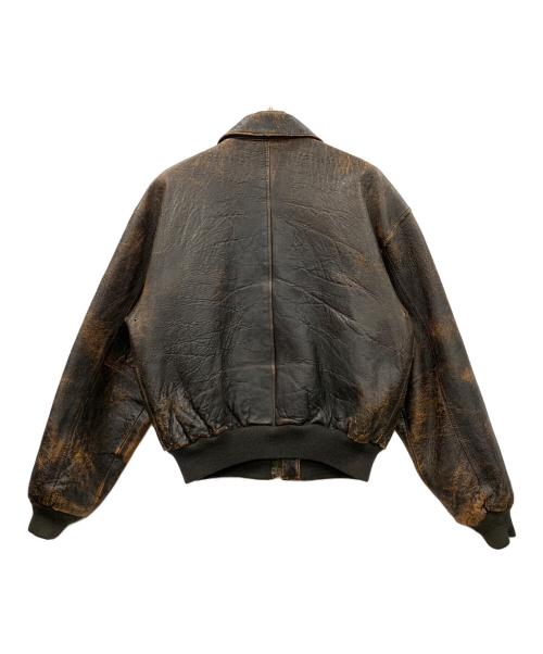AVIREX（アヴィレックス）AVIREX (アヴィレックス) レザージャケット  ブラウン サイズ:Mの古着・服飾アイテム