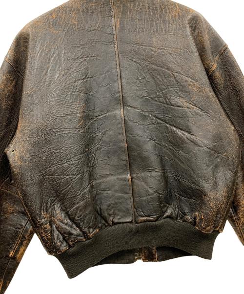 AVIREX（アヴィレックス）AVIREX (アヴィレックス) レザージャケット  ブラウン サイズ:Mの古着・服飾アイテム