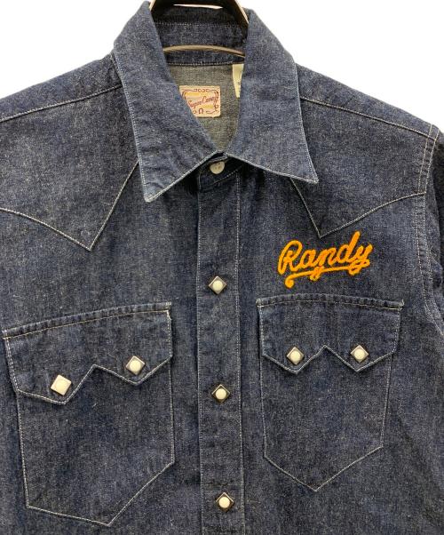 SUGAR CANE（シュガーケーン）SUGAR CANE (シュガーケーン) LOONEY TUNES (ルーニーチューンズ) デニムシャツ インディゴ サイズ:XSの古着・服飾アイテム