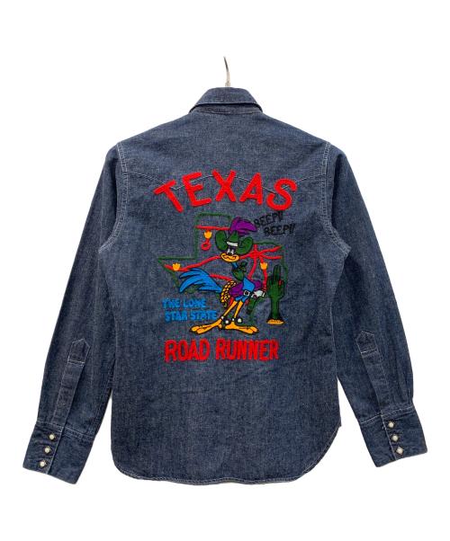 SUGAR CANE（シュガーケーン）SUGAR CANE (シュガーケーン) LOONEY TUNES (ルーニーチューンズ) デニムシャツ インディゴ サイズ:XSの古着・服飾アイテム