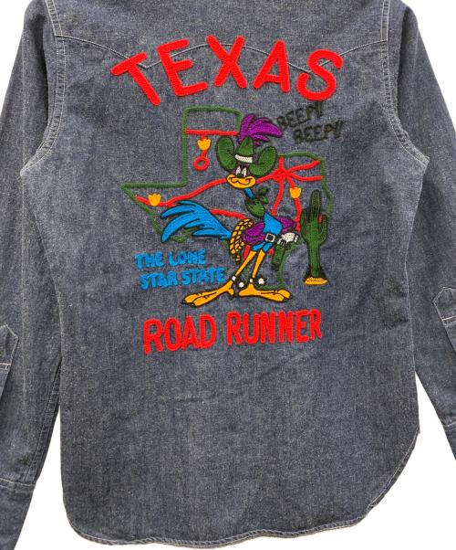 SUGAR CANE（シュガーケーン）SUGAR CANE (シュガーケーン) LOONEY TUNES (ルーニーチューンズ) デニムシャツ インディゴ サイズ:XSの古着・服飾アイテム