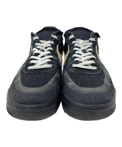 NIKE（ナイキ）NIKE (ナイキ) OFFWHITE (オフホワイト) ローカットスニーカー Air Force 1 Low Black（エアフォース1 ロー ブラック） ブラック×ベージュ サイズ:26.5cmの古着・服飾アイテム