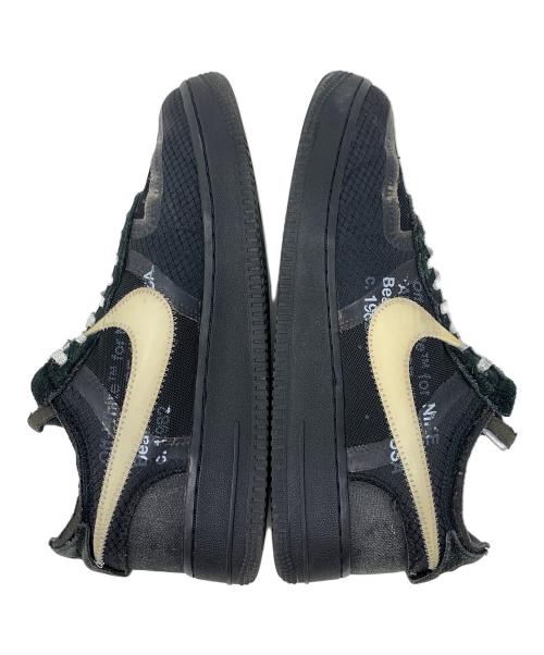 NIKE（ナイキ）NIKE (ナイキ) OFFWHITE (オフホワイト) ローカットスニーカー Air Force 1 Low Black（エアフォース1 ロー ブラック） ブラック×ベージュ サイズ:26.5cmの古着・服飾アイテム