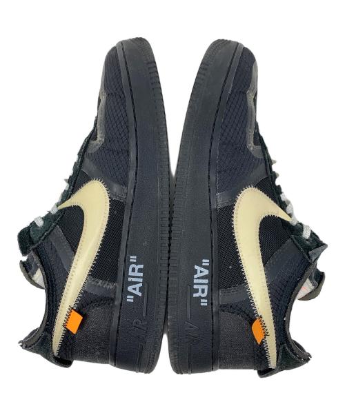 NIKE（ナイキ）NIKE (ナイキ) OFFWHITE (オフホワイト) ローカットスニーカー Air Force 1 Low Black（エアフォース1 ロー ブラック） ブラック×ベージュ サイズ:26.5cmの古着・服飾アイテム