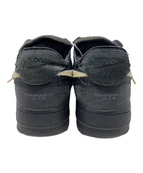 NIKE（ナイキ）NIKE (ナイキ) OFFWHITE (オフホワイト) ローカットスニーカー Air Force 1 Low Black（エアフォース1 ロー ブラック） ブラック×ベージュ サイズ:26.5cmの古着・服飾アイテム