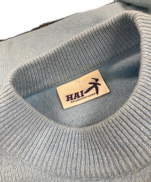 HAI（ハイ）HAI (ハイ) 厚手ニット スカイブルー サイズ:Mの古着・服飾アイテム