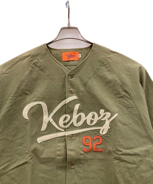 KEBOZ（ケボズ）KEBOZ (ケボズ) ベースボールシャツ カーキ サイズ:Mの古着・服飾アイテム