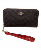 COACHコーチ）の古着「長財布 シグネチャー」｜ブラウン
