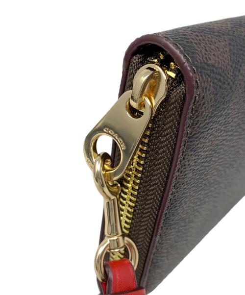 COACH（コーチ）COACH (コーチ) 長財布 シグネチャー ブラウン サイズ:実寸サイズにてご確認ください。の古着・服飾アイテム