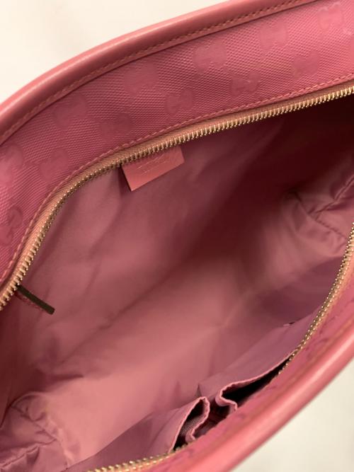 GUCCI（グッチ）GUCCI (グッチ) トートバッグ GGインプリメ ピンク サイズ:実寸サイズにてご確認ください。の古着・服飾アイテム