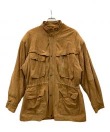 COATE（コート）の古着「レザーコート」｜ブラウン