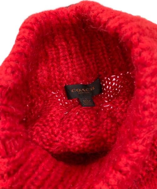 COACH（コーチ）COACH (コーチ) セーター レッド サイズ:Sの古着・服飾アイテム