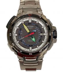 CASIO（カシオ）の古着「腕時計 PROTREX（プロトレック） マナスル ソーラー充電」｜ブラック