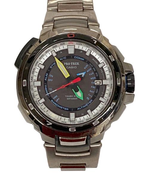 CASIO（カシオ）CASIO (カシオ) 腕時計 PROTREX（プロトレック） マナスル ソーラー充電 ブラック サイズ:実寸サイズにご確認ください。の古着・服飾アイテム