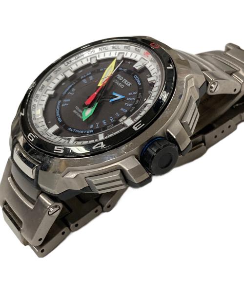 CASIO（カシオ）CASIO (カシオ) 腕時計 PROTREX（プロトレック） マナスル ソーラー充電 ブラック サイズ:実寸サイズにご確認ください。の古着・服飾アイテム