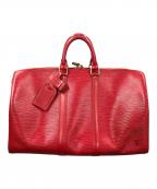 LOUIS VUITTONルイ ヴィトン）の古着「ボストンバッグ エピ キーポル45」｜レッド