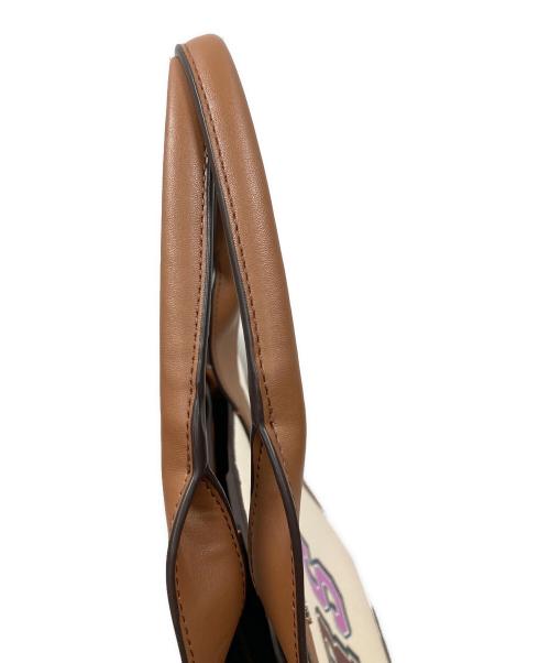 MICHAEL KORS（マイケル・コース）MICHAEL KORS (マイケル・コース) トートバッグ ストラクチャートート アイボリー×ブラウン サイズ:実寸サイズにてご確認くださいの古着・服飾アイテム