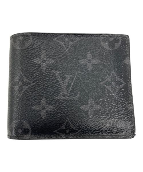 LOUIS VUITTON（ルイ ヴィトン）LOUIS VUITTON (ルイ ヴィトン) 2つ折り財布 モノグラム ポルトフォイユ・マルコ NM ブラック サイズ:実寸サイズにてご確認ください。の古着・服飾アイテム