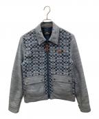 COACHコーチ）の古着「ジャケット SIGNATURE CHAMBRAY BLOUSON（シグネチャー シャンブレー ブルゾン）」｜ブルー