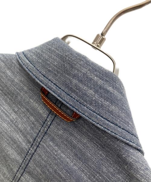 COACH（コーチ）COACH (コーチ) ジャケット SIGNATURE CHAMBRAY BLOUSON（シグネチャー シャンブレー ブルゾン） ブルー サイズ:XSの古着・服飾アイテム