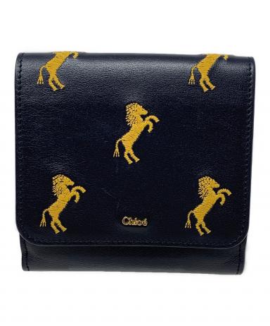 中古・古着通販】Chloe (クロエ) 2つ折り財布 リトルホース ブラック