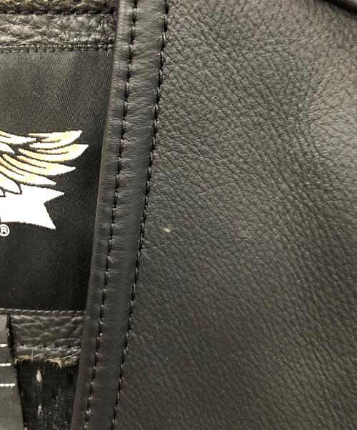 HARLEY-DAVIDSON（ハーレーダビッドソン）HARLEY-DAVIDSON (ハーレーダビッドソン) レザーベスト ブラック サイズ:Mの古着・服飾アイテム