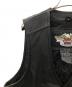 HARLEY-DAVIDSON (ハーレーダビッドソン) レザーベスト ブラック サイズ:M：10000円