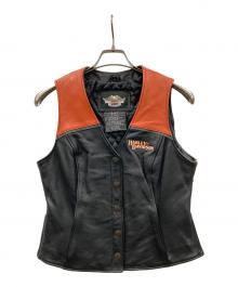 HARLEY-DAVIDSON（ハーレーダビッドソン）の古着「ベスト」｜ブラック×オレンジ