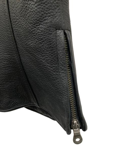 HARLEY-DAVIDSON（ハーレーダビッドソン）HARLEY-DAVIDSON (ハーレーダビッドソン) ベスト ブラック×オレンジ サイズ:Mの古着・服飾アイテム