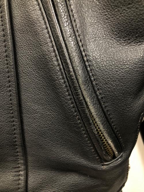 HARLEY-DAVIDSON（ハーレーダビッドソン）HARLEY-DAVIDSON (ハーレーダビッドソン) シングルライダースジャケット ブラック サイズ:Mの古着・服飾アイテム