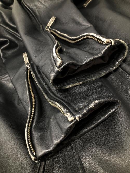 HARLEY-DAVIDSON（ハーレーダビッドソン）HARLEY-DAVIDSON (ハーレーダビッドソン) シングルライダースジャケット ブラック サイズ:Mの古着・服飾アイテム