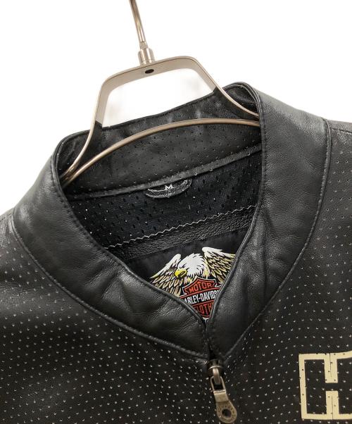 HARLEY-DAVIDSON（ハーレーダビッドソン）HARLEY-DAVIDSON (ハーレーダビッドソン) ライダースジャケット ブラック サイズ:Mの古着・服飾アイテム