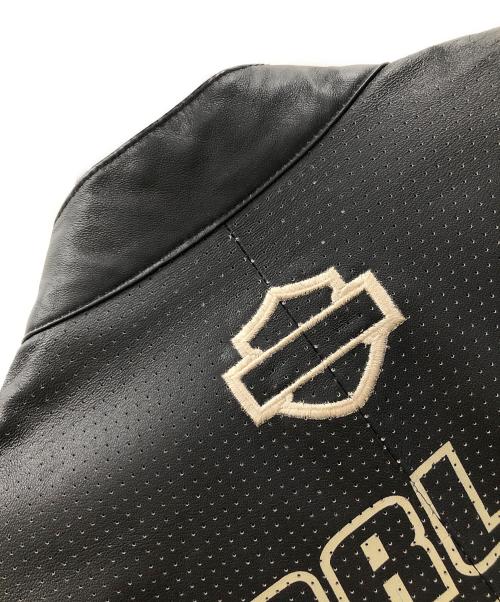 HARLEY-DAVIDSON（ハーレーダビッドソン）HARLEY-DAVIDSON (ハーレーダビッドソン) ライダースジャケット ブラック サイズ:Mの古着・服飾アイテム