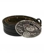 HARLEY-DAVIDSONハーレーダビッドソン）の古着「レザーベルト」｜ブラック