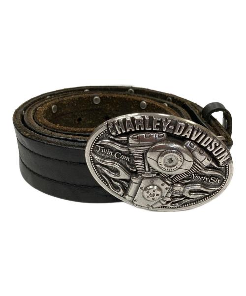 HARLEY-DAVIDSON（ハーレーダビッドソン）HARLEY-DAVIDSON (ハーレーダビッドソン) レザーベルト ブラック サイズ:実寸サイズにてご確認ください。の古着・服飾アイテム