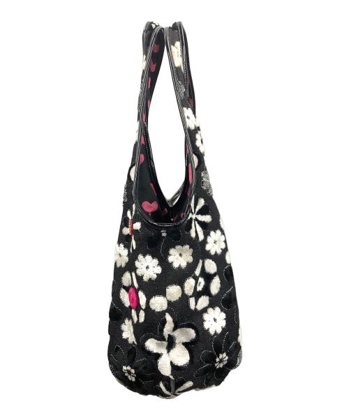 Think Bee!（シンクビー!）Think Bee! (シンクビー!) トートバッグ ブラック×ホワイト サイズ:実寸サイズにてご確認下さい。の古着・服飾アイテム