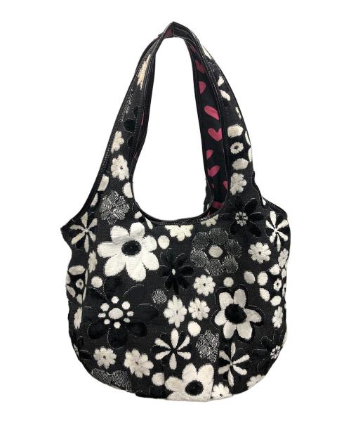 Think Bee!（シンクビー!）Think Bee! (シンクビー!) トートバッグ ブラック×ホワイト サイズ:実寸サイズにてご確認下さい。の古着・服飾アイテム