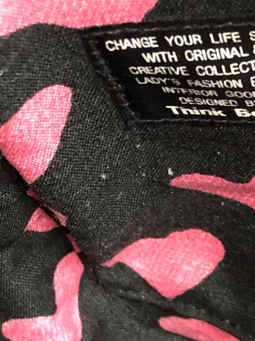 Think Bee!（シンクビー!）Think Bee! (シンクビー!) トートバッグ ブラック×ホワイト サイズ:実寸サイズにてご確認下さい。の古着・服飾アイテム