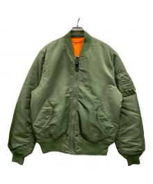 ALPHA INDUSTRIES（アルファインダストリーズ）の古着「MA-1ジャケット」｜グリーン