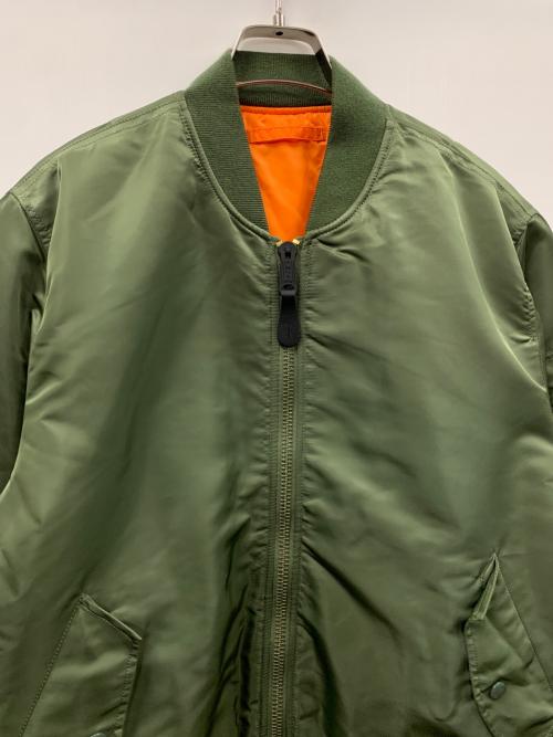ALPHA INDUSTRIES（アルファインダストリーズ）ALPHA INDUSTRIES (アルファインダストリーズ) MA-1ジャケット グリーン サイズ:Mの古着・服飾アイテム