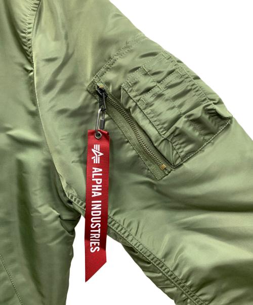 ALPHA INDUSTRIES（アルファインダストリーズ）ALPHA INDUSTRIES (アルファインダストリーズ) MA-1ジャケット グリーン サイズ:Mの古着・服飾アイテム