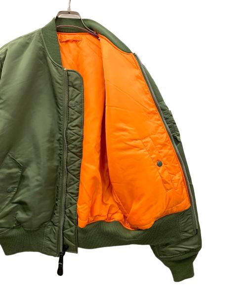 ALPHA INDUSTRIES（アルファインダストリーズ）ALPHA INDUSTRIES (アルファインダストリーズ) MA-1ジャケット グリーン サイズ:Mの古着・服飾アイテム