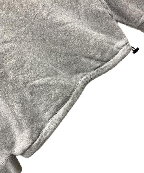 HUF（ハフ）HUF (ハフ) ハーフジップスウェット 1/4 Zip Mockneck Fleece Sweater（ジップ モックネック フリース セーター） グレー×ホワイト サイズ:Mの古着・服飾アイテム