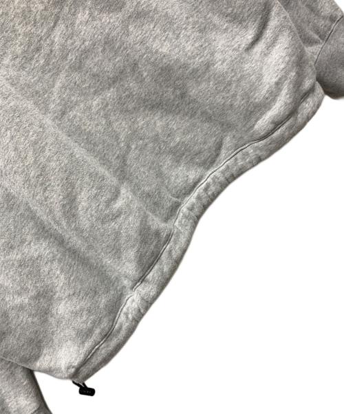 HUF（ハフ）HUF (ハフ) ハーフジップスウェット 1/4 Zip Mockneck Fleece Sweater（ジップ モックネック フリース セーター） グレー×ホワイト サイズ:Mの古着・服飾アイテム