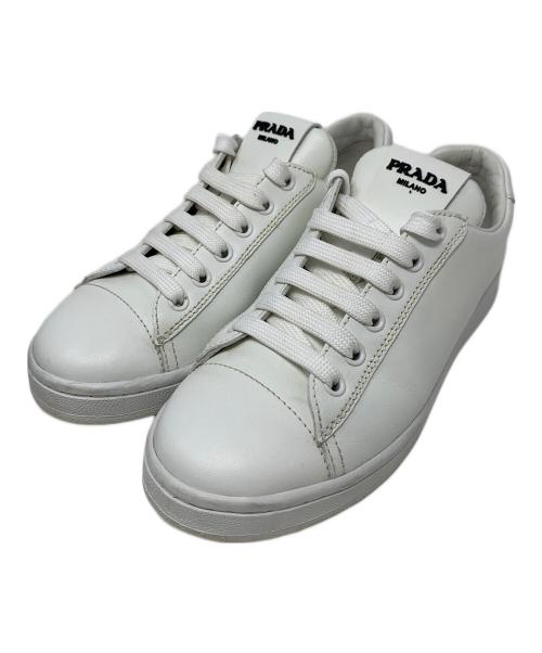 PRADA（プラダ）PRADA (プラダ) スニーカー ホワイト サイズ:36の古着・服飾アイテム