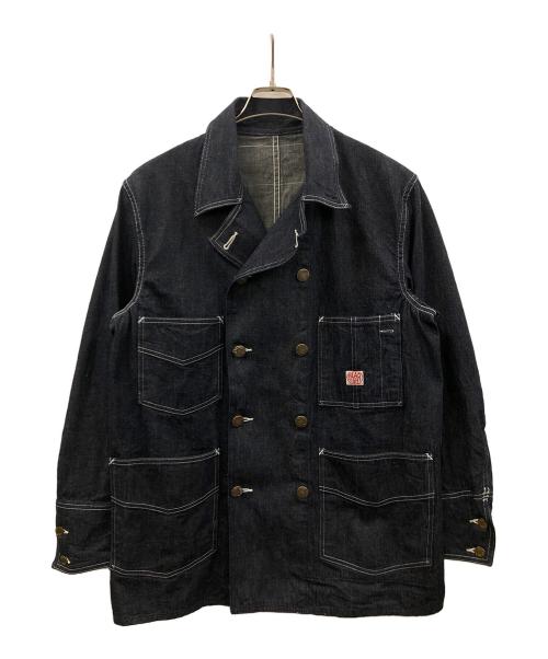 HED LIGHT（ヘッドライト）HED LIGHT デニムジャケット 9.5oz. SPECIAL WEAVE DENIM DOUBLE BREASTED COAT （ヘッドライト 9.5オンス スペシャル ウィーブ デニム ダブル ブレスト コート） サイズ:40の古着・服飾アイテム