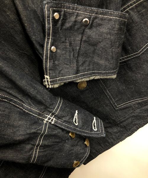 HED LIGHT（ヘッドライト）HED LIGHT デニムジャケット 9.5oz. SPECIAL WEAVE DENIM DOUBLE BREASTED COAT （ヘッドライト 9.5オンス スペシャル ウィーブ デニム ダブル ブレスト コート） サイズ:40の古着・服飾アイテム